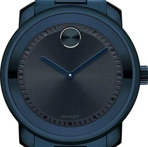 Movado Men's BOLD Metals Watch with a Printed Index Dial, Blue (Model 3600296)